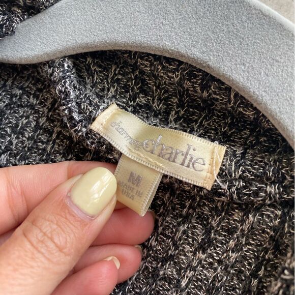 Charming Charlie Gray Shrug Open Sweater Size Medium - Picture 4 of 9